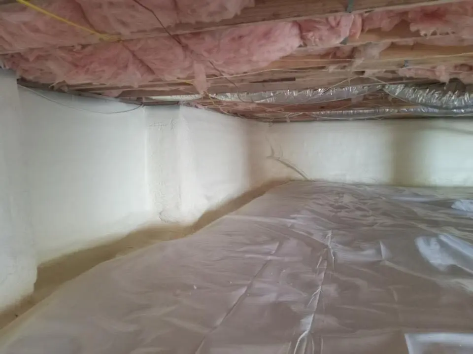 Crawl space encapsulation with closed-cell spray foam for Roof Maintenance in Howard